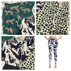 🧘‍♀️💙🤍 lot of 3 Katie Kime Otomi Yoga Leggings🧘‍♀️💙🤍